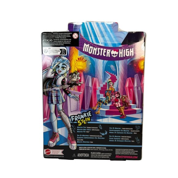 Monster High Frankie Stein Doll w/ Pet Zombie Horror Goth Punk Emo Alternative - Picture 3 of 12